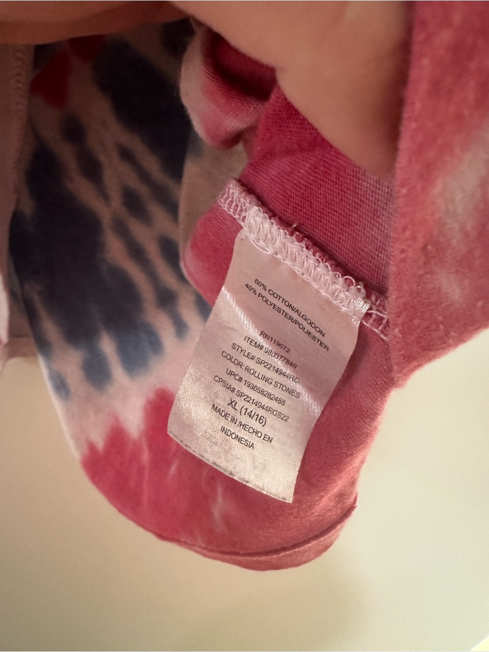 Kid’s Tie-Dye Graphic Tee with Stars & Kiss - Picture 4 of 5